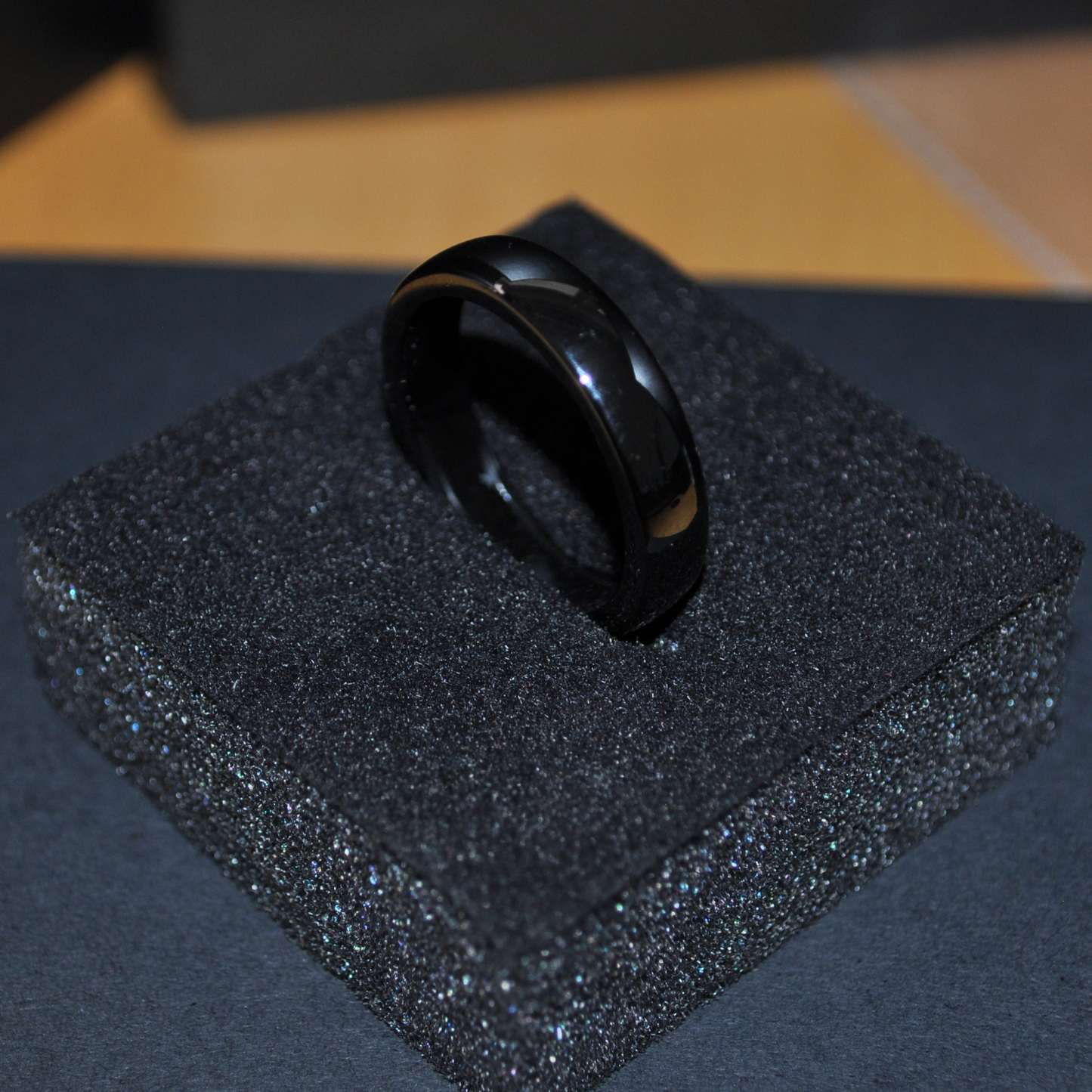 Black Platinum Contactless Payment Ring