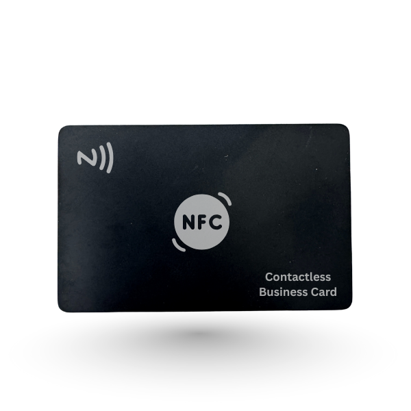 Black Metal NFC Business Card – Sleek & Contactless