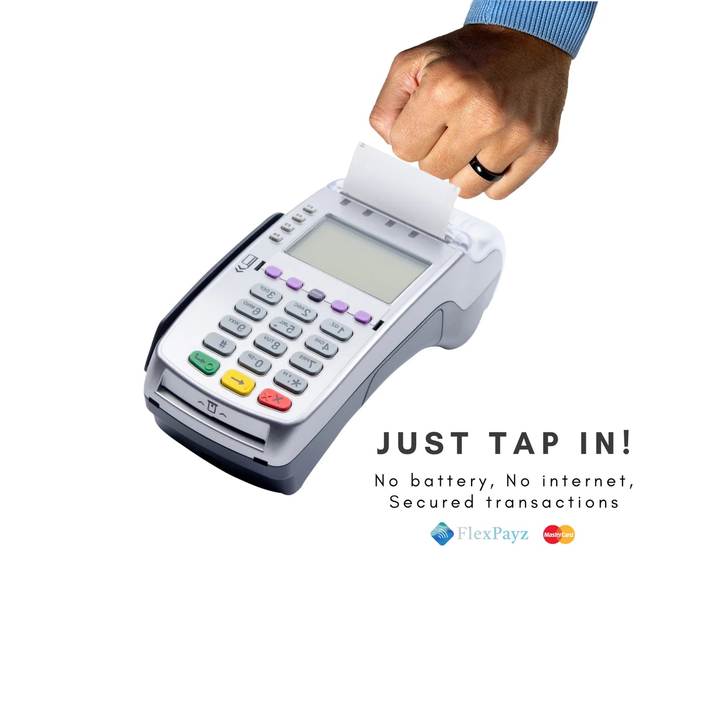 Black Contactless Payment Ring
