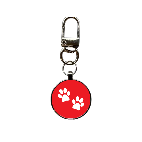 Red FindPal Pet Tag – Smart NFC Tag for Lost & Found Pets