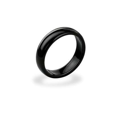 Black Platinum Contactless Payment Ring